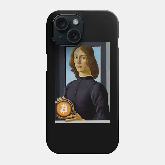 Botticelli Bitcoin Phone Case by phneep