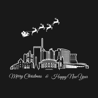 Merry Christmas Happy New Year Stuttgart Germany T-Shirt