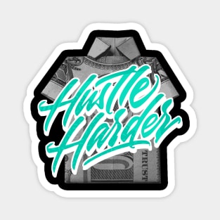 Hustle Harder Clear Jade Retro Sneaker Magnet