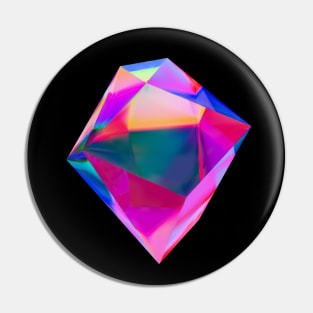 Abstract colored crystal №2 Pin