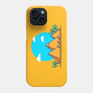 Pyramid Cartoon Illustration Phone Case