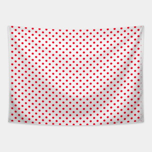 Red dots pattern Tapestry
