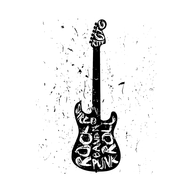 Electric Guitar Typography by ariel161