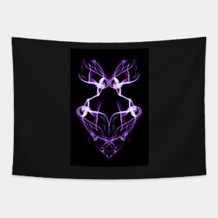 Smoke Art Abstract design ant head (purple) Tapestry