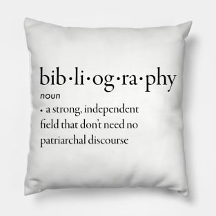 Bibliography Definition Pillow