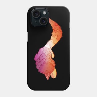 Lesbean Pangolin Flag Phone Case