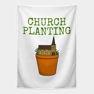 Church Planting Christian Minister Pastor Funny Tapestry