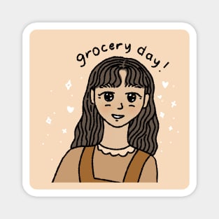 Grocery Day! Art Magnet