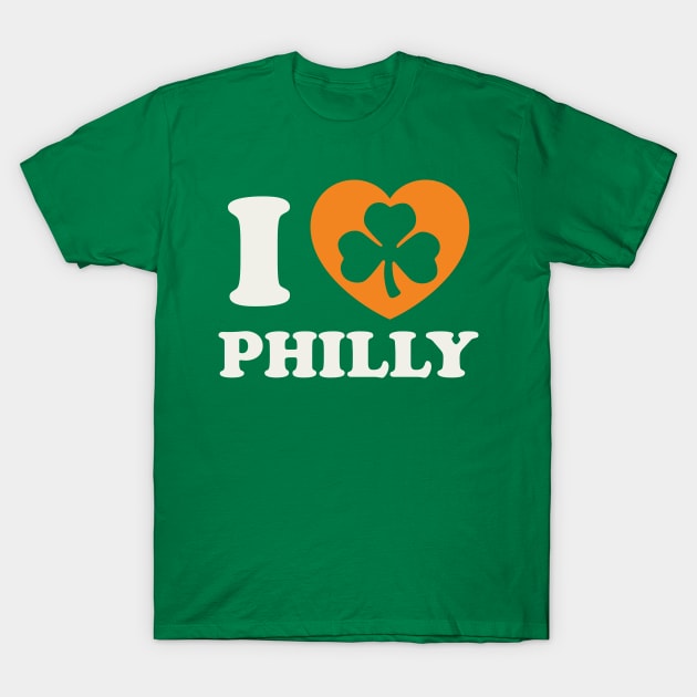 St Patricks Day Philly Irish Philadelphia Pa Shamrock Heart T-Shirt