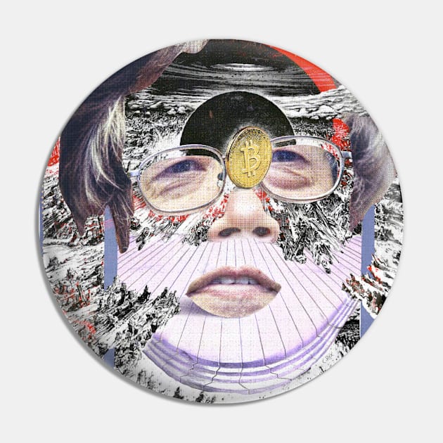 Face of Satoshi #15 Pin by CyberRex