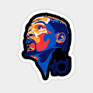 Kevin Durant Colorful Art Magnet