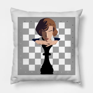The Queens Gambit Chessboard Pillow