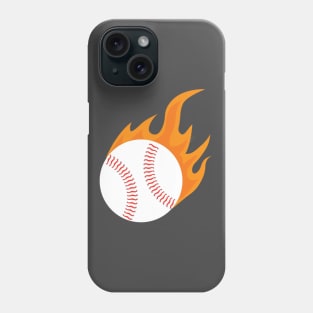 Softball On Fire Baseball Fans Softball Jargon Home Run Phone Case