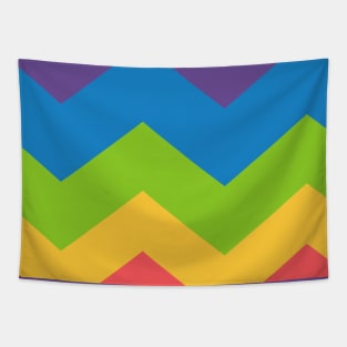 Rainbow Chevron Tapestry