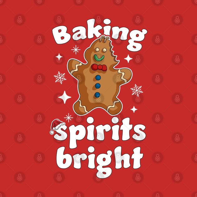 Baking Spirits Bright Christmas Funny Baker Pajama Family by OrangeMonkeyArt