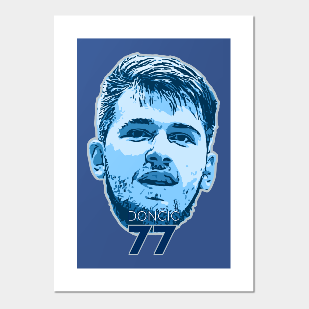 Luka Doncic number 77 - Dallas Mavericks - Posters and Art ...