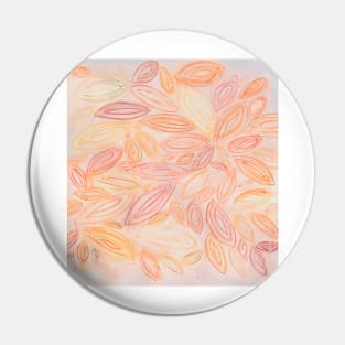 Watercolor leaves, autumn fall, in pale light pastel terra cotta beige orange peach tan yellow Pin