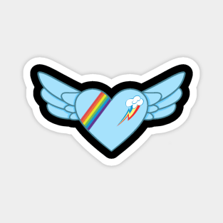 Rainbow Dash Heart Magnet