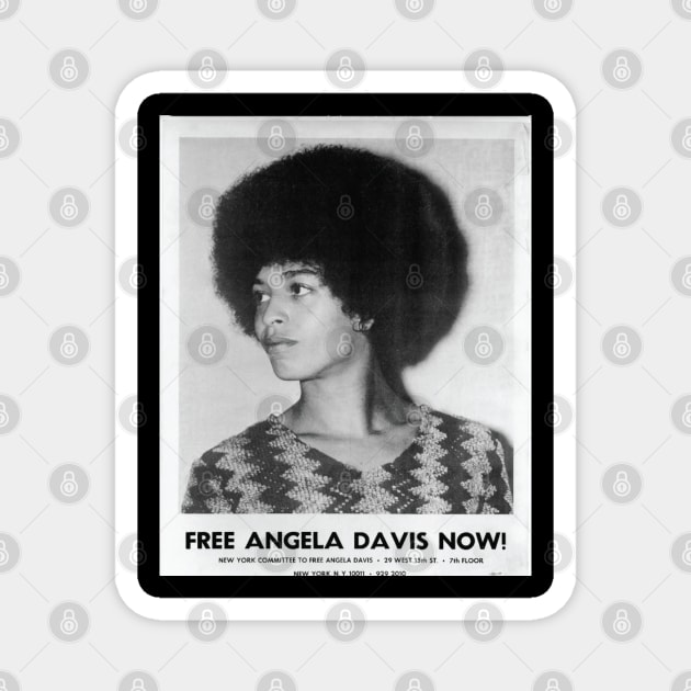 Angela Davis, Black History, Black Woman, Black Lives Matter Magnet by UrbanLifeApparel