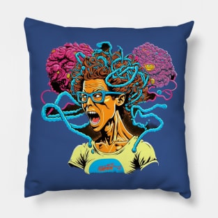 Jamie Lee Curtis vs Flying Spaghetti Monster Pillow