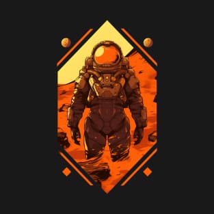 Martian Marine on the Red Planet - Scifi T-Shirt