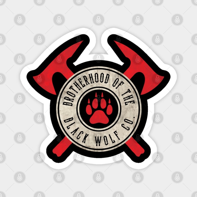 Brotherhood of the Black Wolf Co. Magnet by Gimmickbydesign