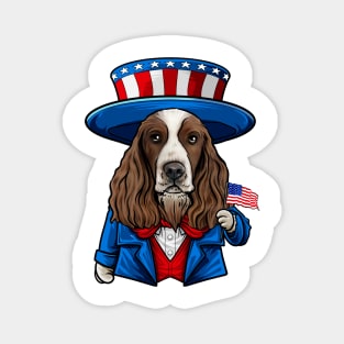 Fourth of July English Springer Spaniel Magnet