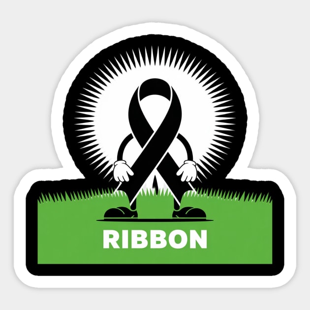 Black Ribbon Melanoma Month Products Skin Cancer Awareness - Black ...