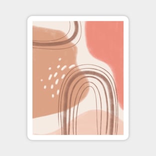 Light Pink Abstract Magnet