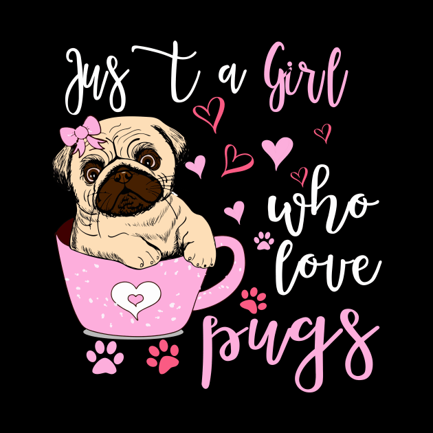 just a girl who loves pugs by banayan