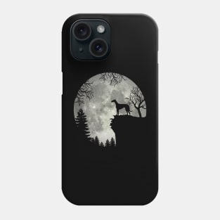 Grey Hound Dog And Moon Scary Halloween Phone Case