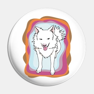 White good boy -Wait Pin