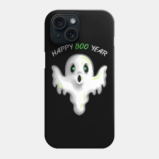 Ghost or Spirit Wishing A Happy Boo New Year Phone Case
