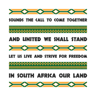 South Africa national anthem T-Shirt