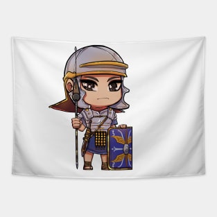 Cute Blue Roman Empire Legionary - Soldier Warrior History Tapestry