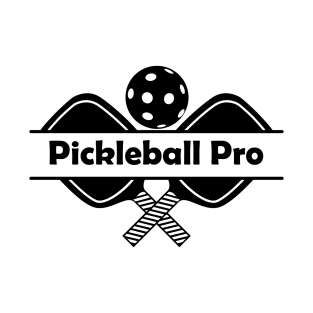 Pickleball Pro across the middle of two paddles and a ball T-Shirt