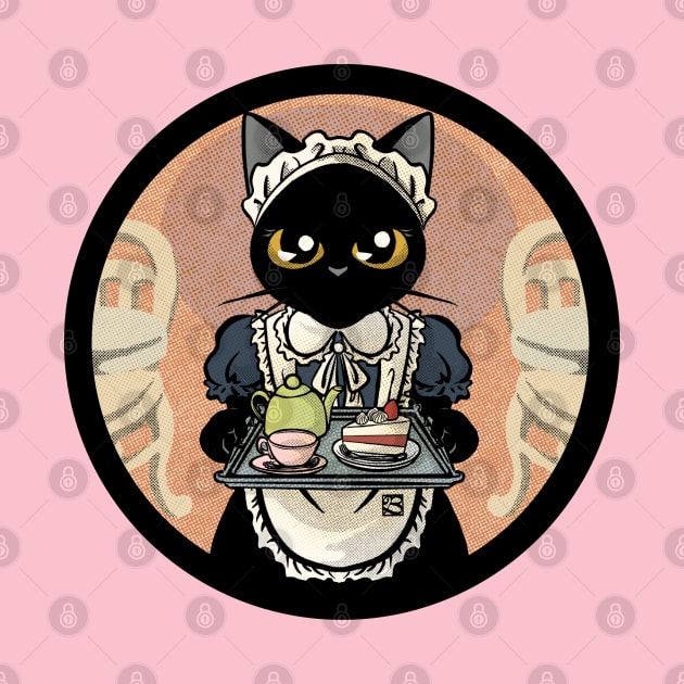 Black cat maid cafe by BATKEI