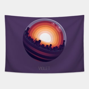 Violet Planet Tapestry