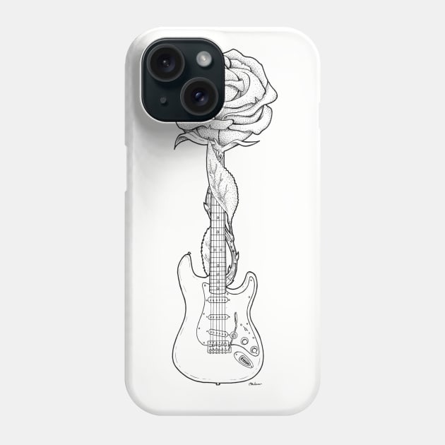 Blossoming Guitar Phone Case by CRWarner