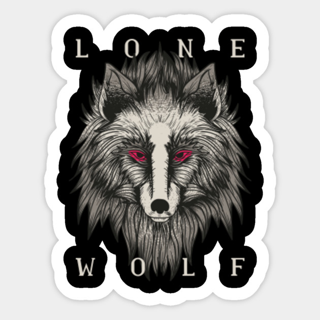 Lone Wolf Lone Wolf Sticker Teepublic