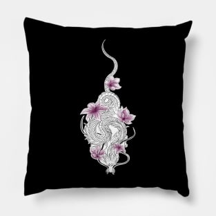 Blossom dragon design Pillow