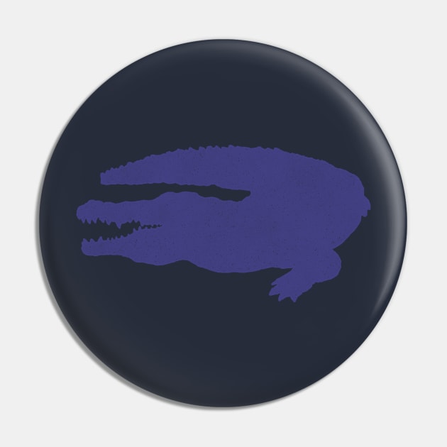 Purple Gator Pin by RadCoolguy