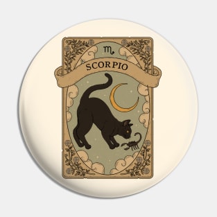 Scorpio - Cats Astrology Pin