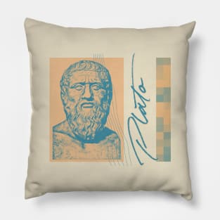 Plato / Retro Aesthetic Design Pillow