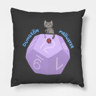 Dungeon Meowster Abstract Pillow