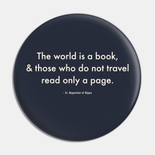 The World is a Book Pin