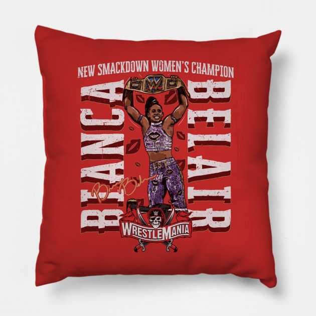 Bianca Belair Champ Pillow by MunMun_Design