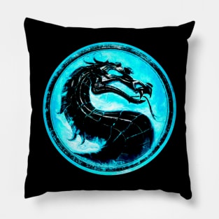 Mortal Ice Blue Pillow