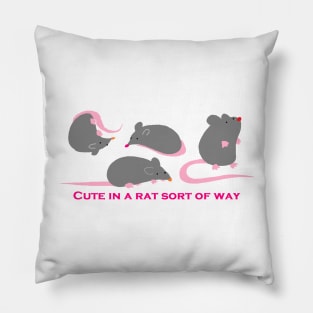 Cute in a rat sort of way Pillow