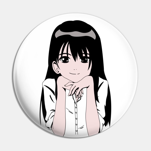 Funny Manga Cute Eyes Happy Smile School Girl Senpai Meme Pin by designsenpai